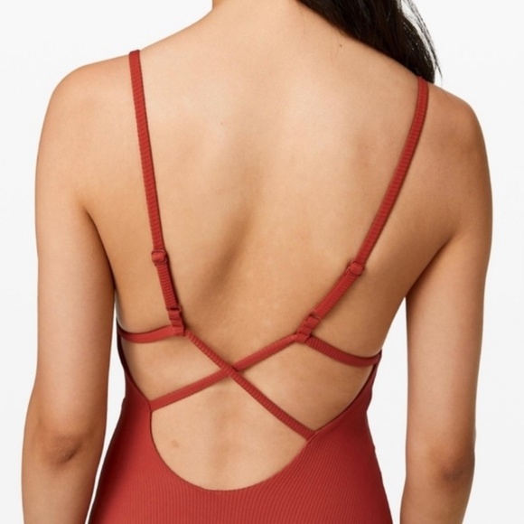 Lululemon Woman’s One Piece Swimsuit, Small, Color Cayenne - Picture 2 of 16